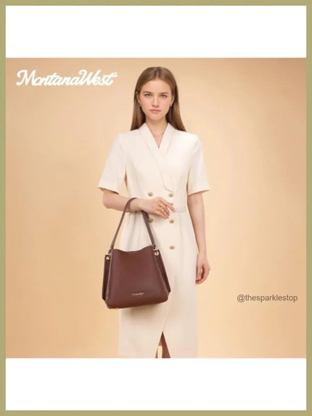 Medium Hobo Bag for Women, Faux Leather Shoulder Purse with 3 Compartments,